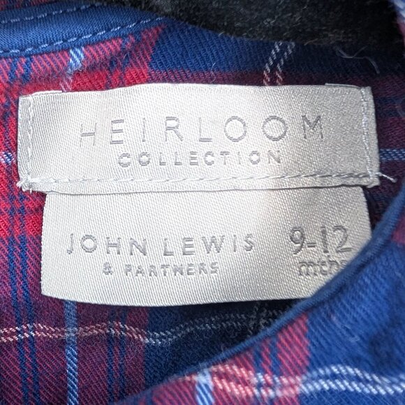 2/$40 🧡 John Lewis Heirloom Collection Baby Plaid Dress | 100% Cotton - Picture 3 of 4